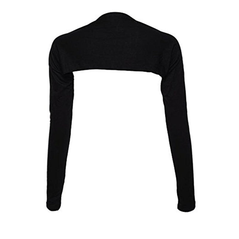 YEESAM Bolero Shrugs for Women Long Sleeve Arm Sleeves Hijab Accessories One Size (Black) - Image 1